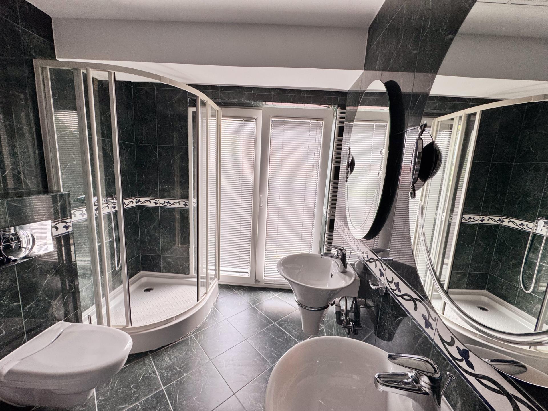 Modern shower and bathroom